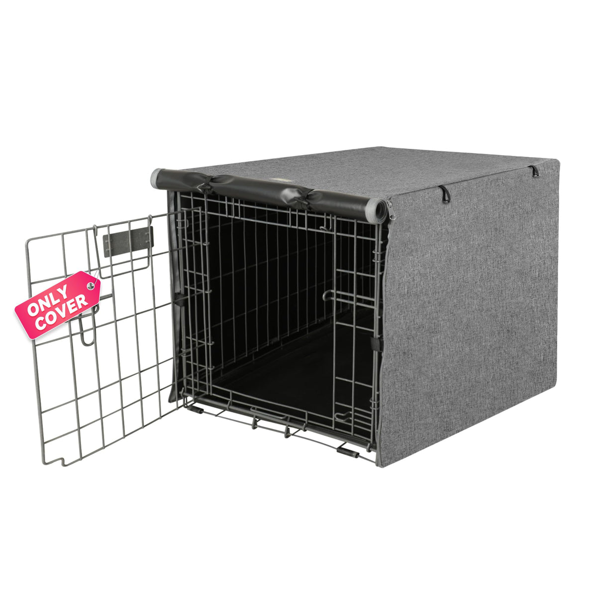 Dog Crate Cover (Grey / 24 Inch)