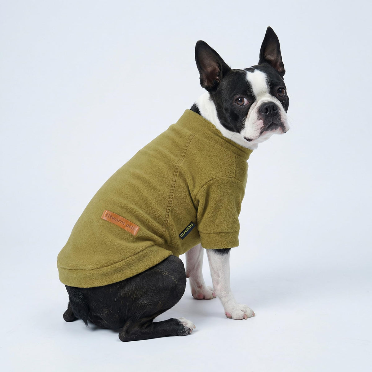 3 Pack Classic Fleece Dog Sweater (Large / Black-Olive-Cream)