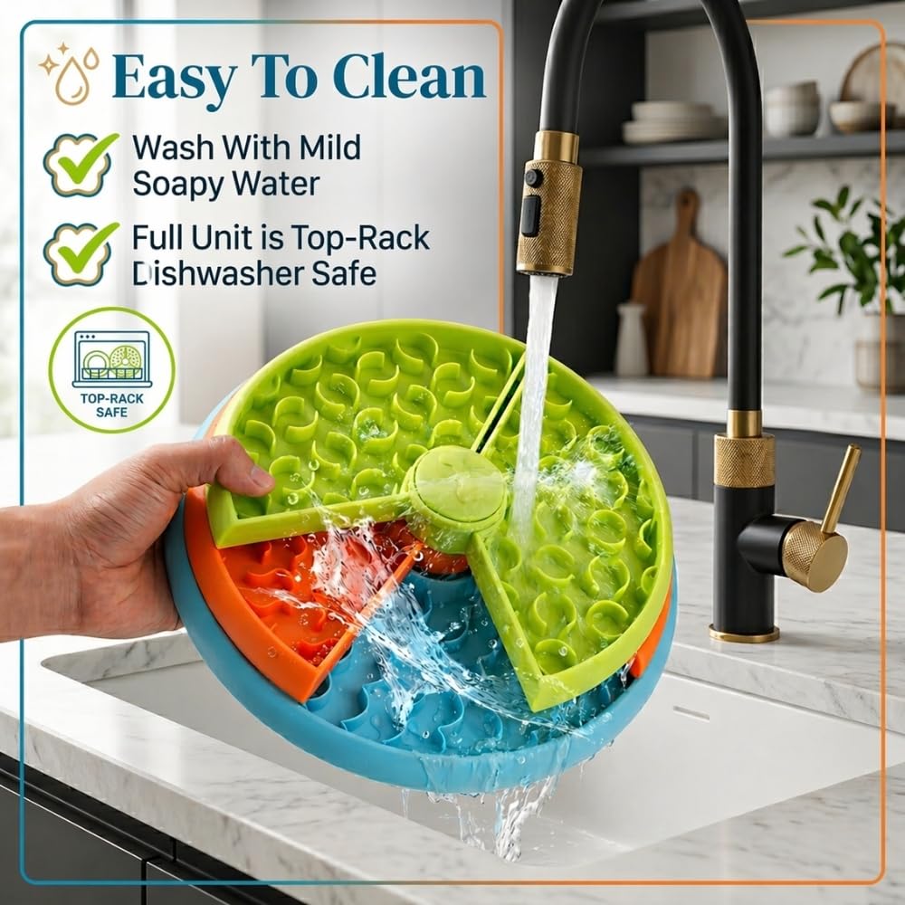 3 Level Slow Feeder Dog Bowls