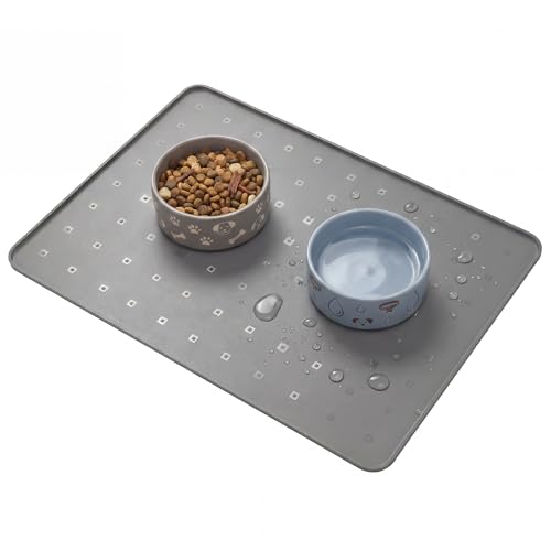 Silicone Pet Feeding Mat (grey / 26*18)
