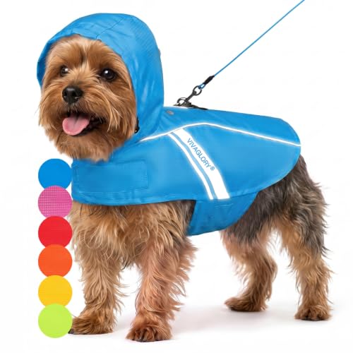 Dog Raincoat Wetoff Dog Rain Coat (Blue / XS (15"-18" chest girth))