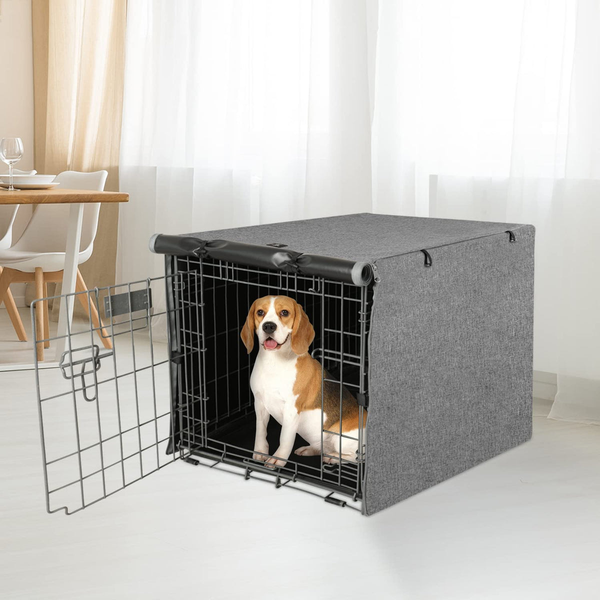 Dog Crate Cover Waterproof Kennel Cover (36.0"L x 23.0"W x 25.0"H / GREY)