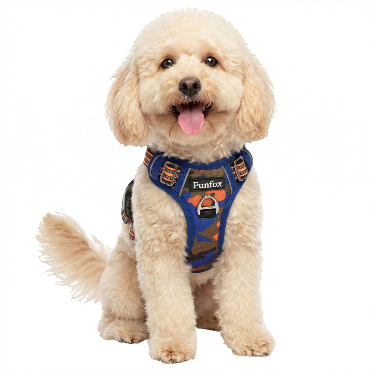 Dog Harness Small Sized Dog (Camo Orange / Small)