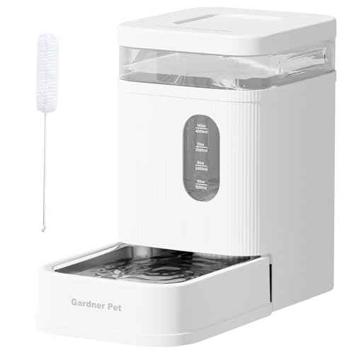 Automatic Dog Water Bowl Dispenser (White / 1.6 Gallon)