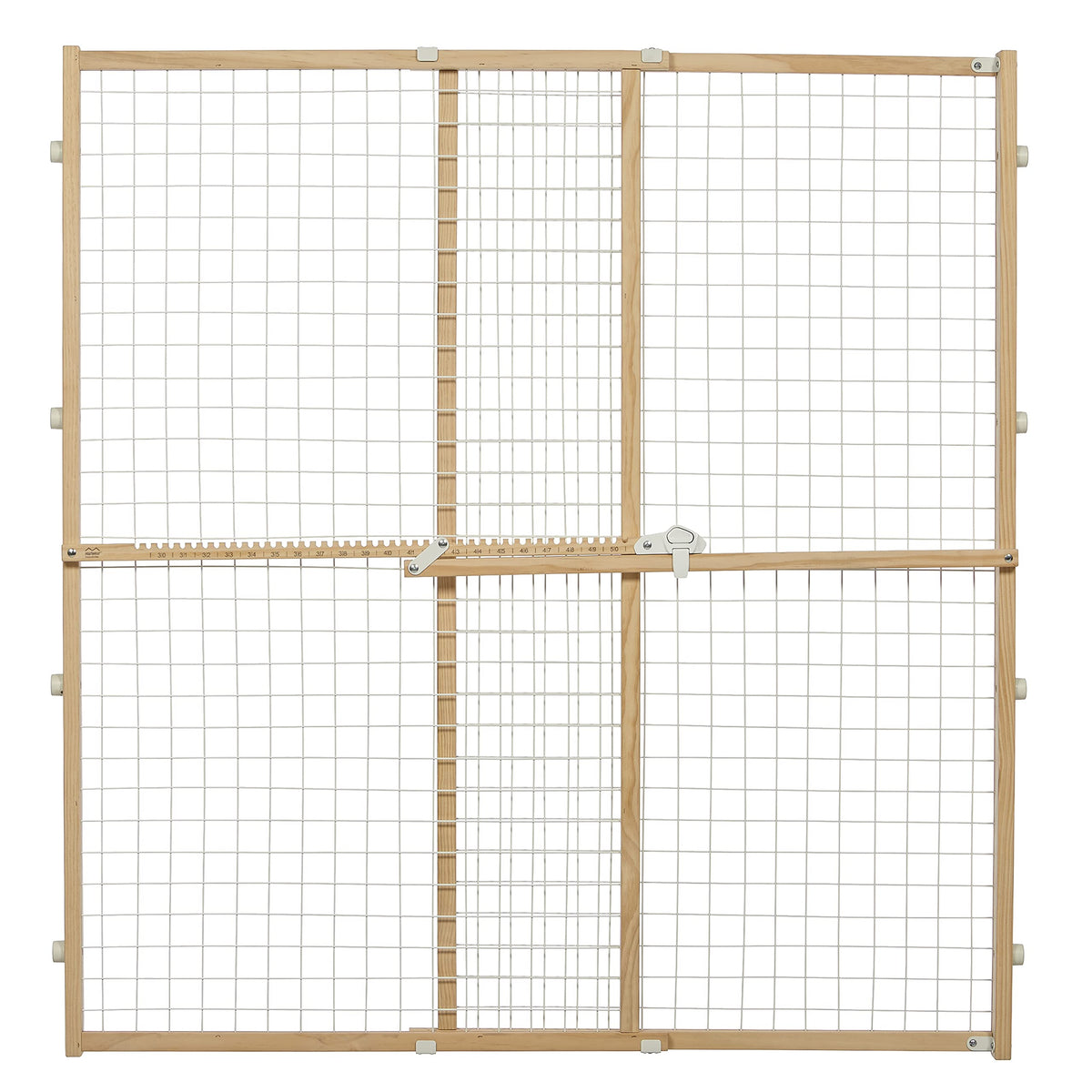 Wire Mesh Pet Safety Gate (Wood / Large)