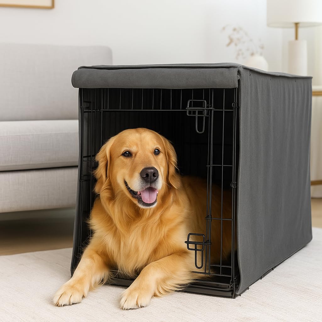 Metal Dog Crate Cover 42 inch (42.8"L x 28.8"W x 30"H)