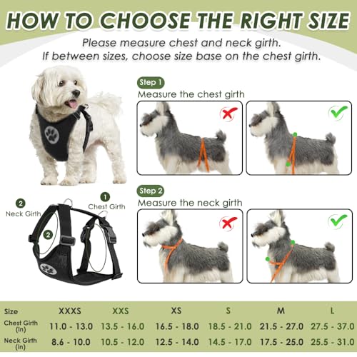 Dog Seat Belt and Harness for Car (Black / Large)