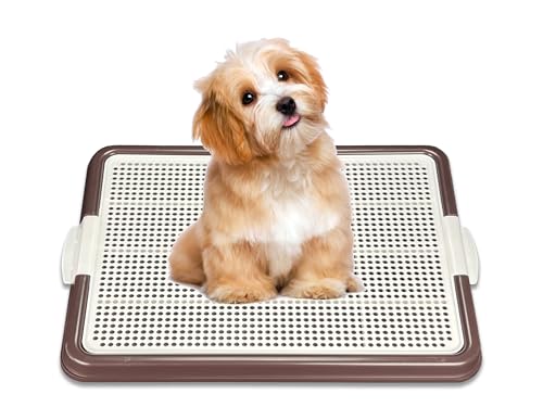 Dog Pee Pad Holder Tray (Brown)