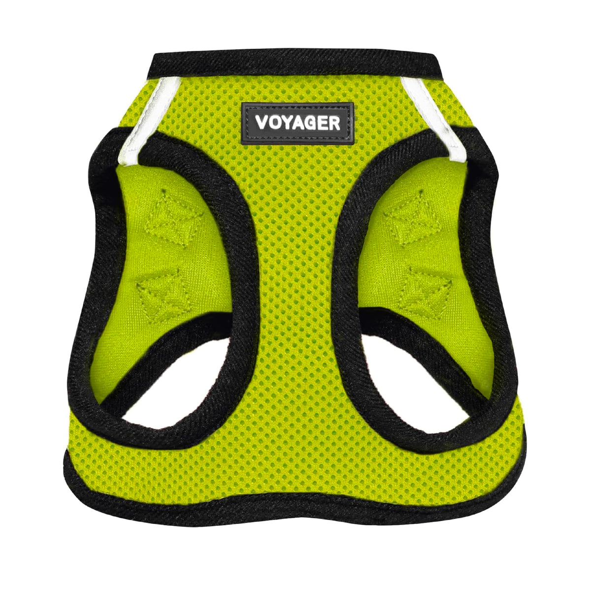 Voyager Step in Air Dog Vest Harness (Lime Green/Black Trim / XXXS (Chest: 11 - 12"))