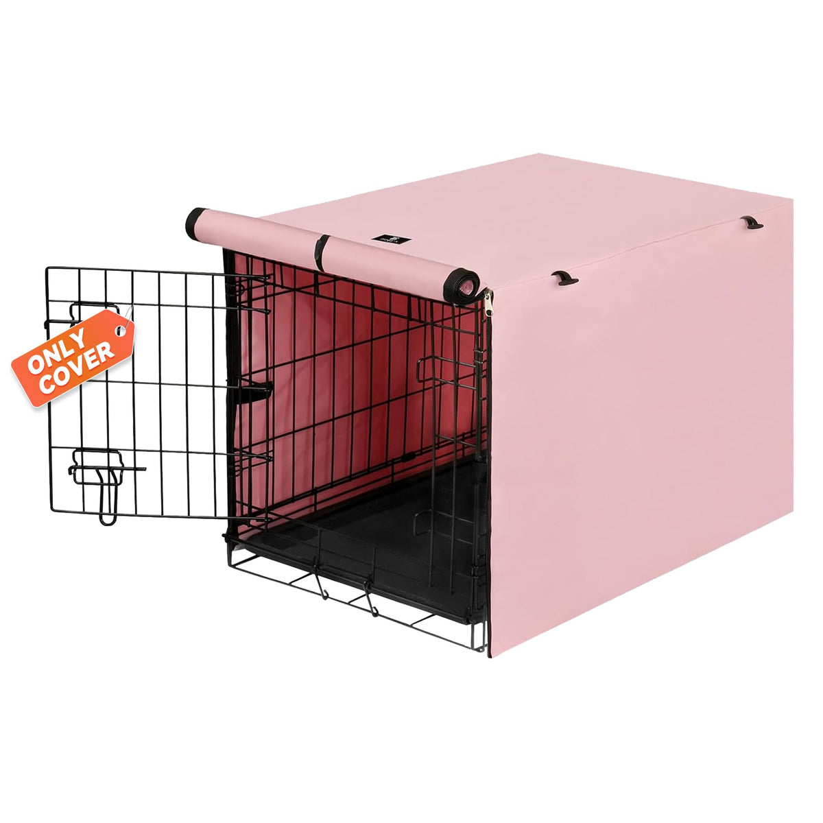 Dog Crate Cover Waterproof Kennel Cover (36.0"L x 23.0"W x 25.0"H / Pink)