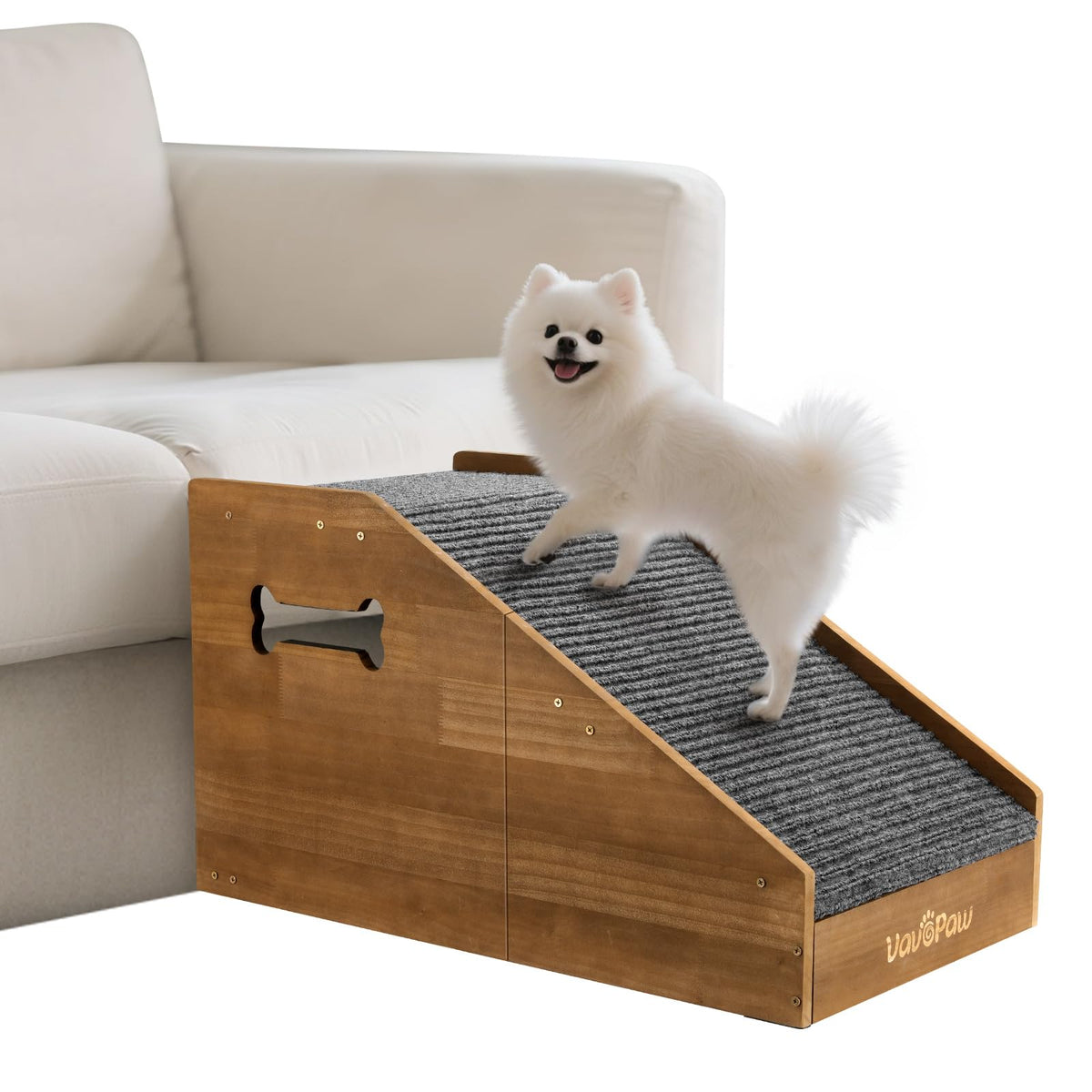 Dog Ramp for Small Dogs with Non (Walnut)