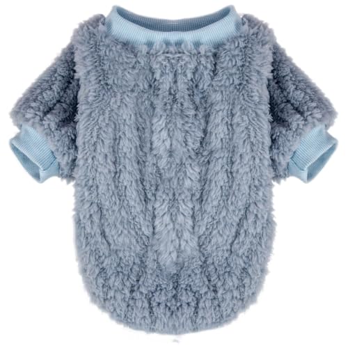 Small Dog Sweater for Dog Male (Blue,Grey,Brown / Small)