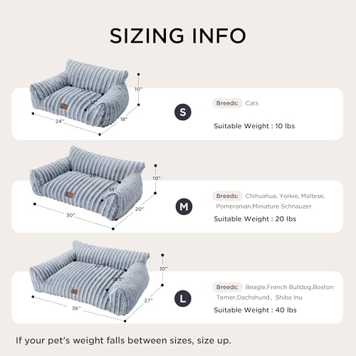 ComfyFleece® Shown on TV Fluffy Cat Couch for Pets (24x18x10" / Blue Indigo)