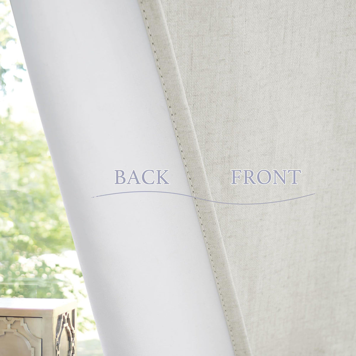 100% Blackout Front Door Window Covering Small Sidelight Blinds (Linen / 12"W x 69"L (Pack of 1))