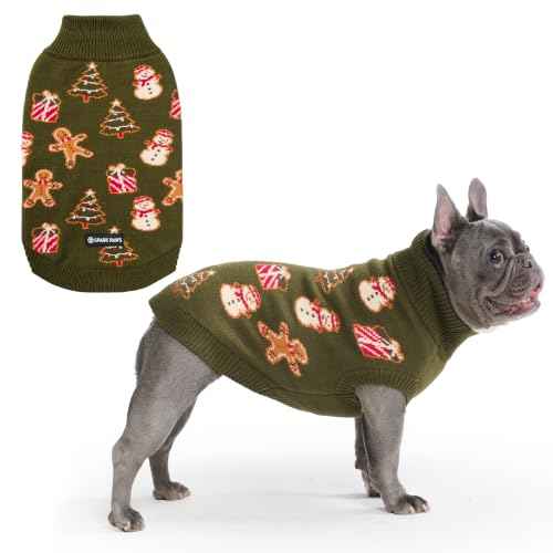 Christmas Knit Dog Sweater (Gingerbread / Large)