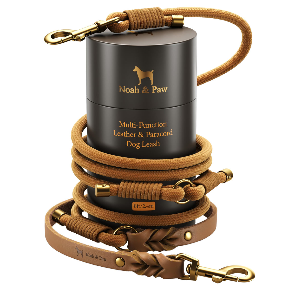 Hands Free Dog Leash (Camel)