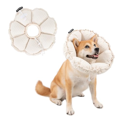 Soft Dog Cones for Medium Dogs (XL-Standard / White)