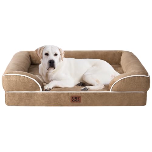 Orthopedic XXL Dog Bed (Camel / 46.0"l X 35.0"w X 7.5"th)