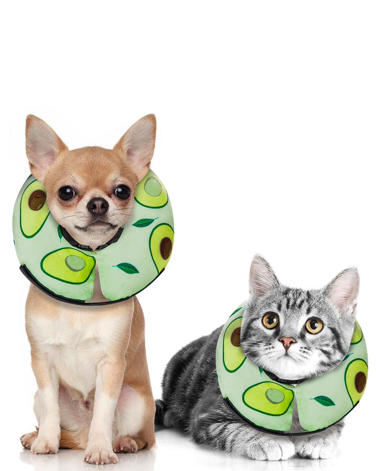 Inflatable Dog Cone (Avocado / XS(6"-9"))