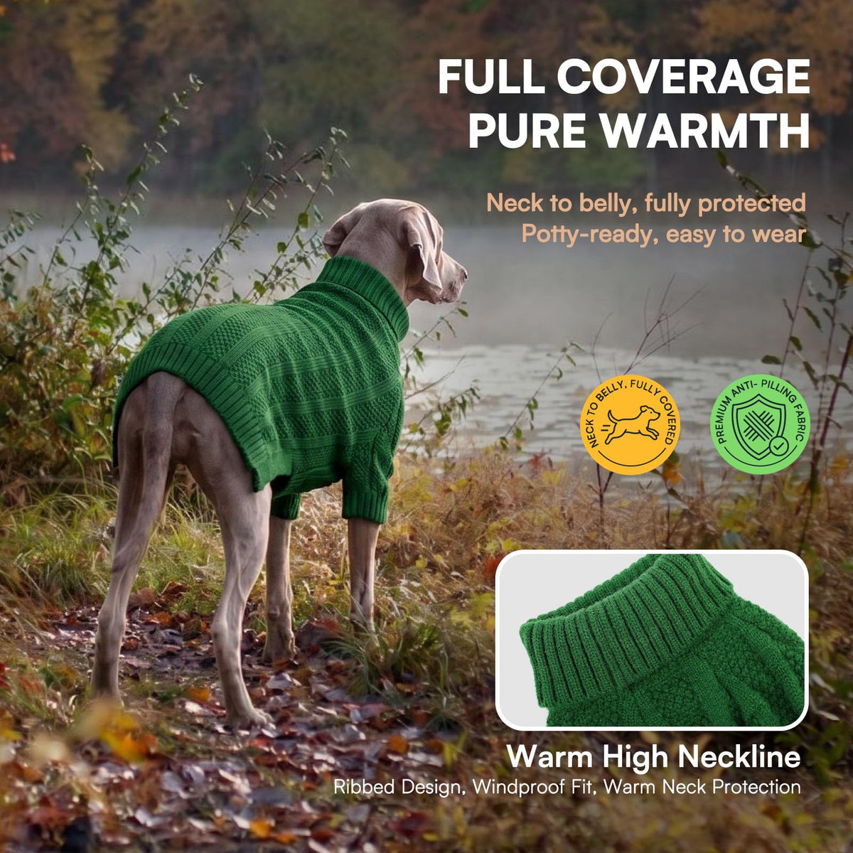 XL Dog Sweater (X-Large / Green)