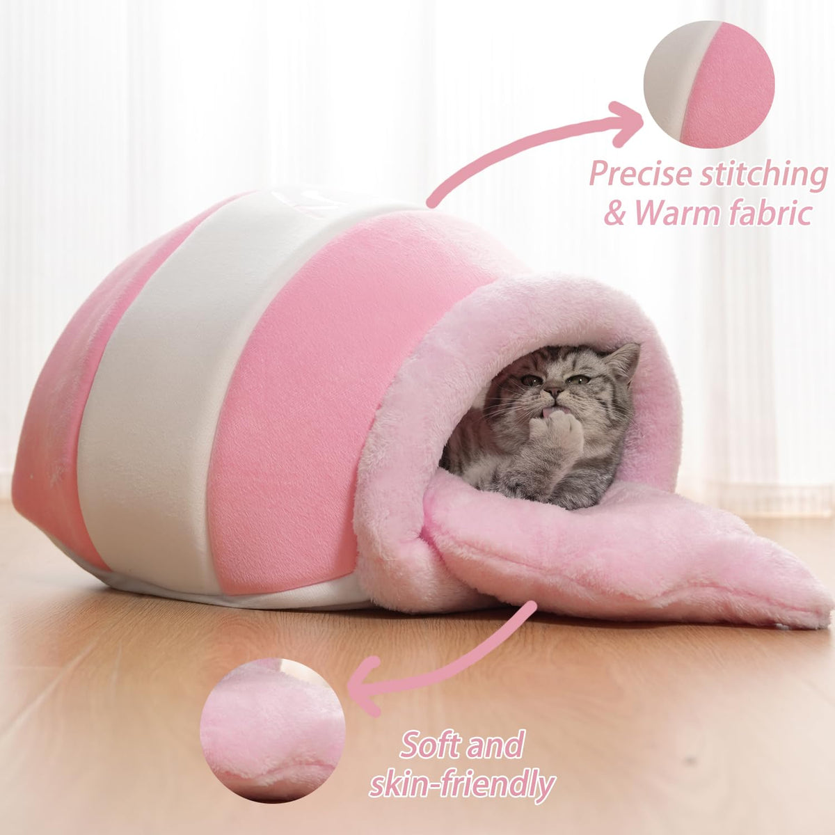 Honey Pot Cat Cave Bed (Pink)