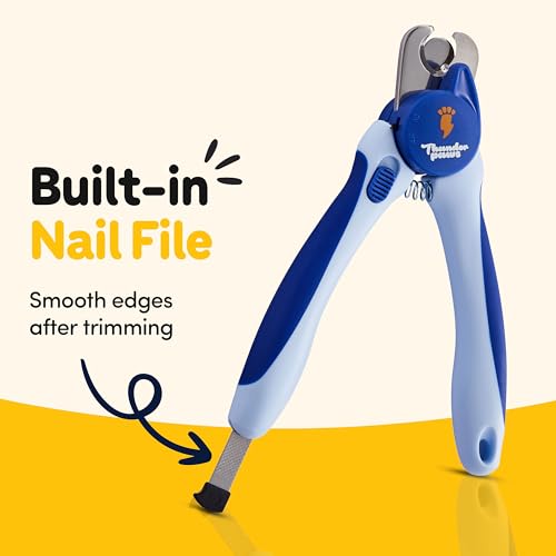 LED Dog Nail Clippers with Light (Blue / Large)