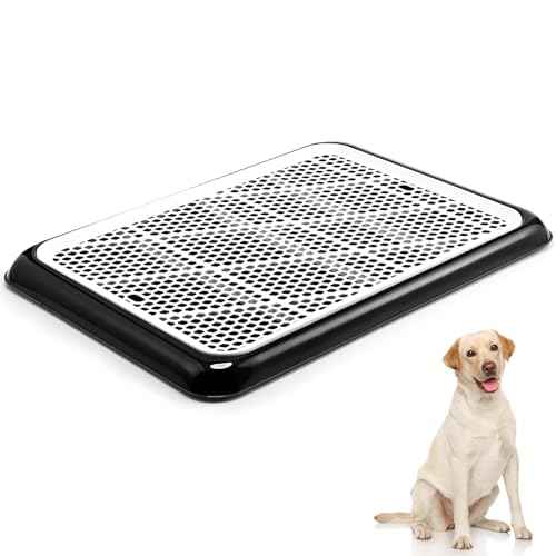 4 Pcs Dog Pee Pad Holder Potty Tray (Black / 25.59 x 18.9 Inches)