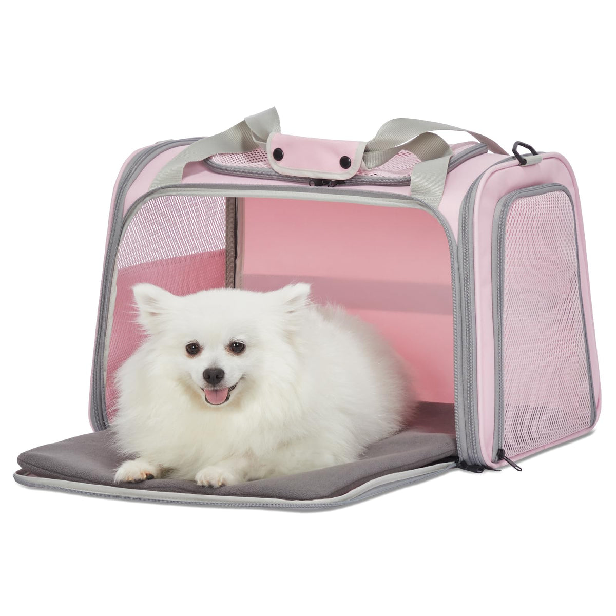 Cat Carrier for Large Cats (19.7"L x 13.0"W x 13.0"H / Pink)