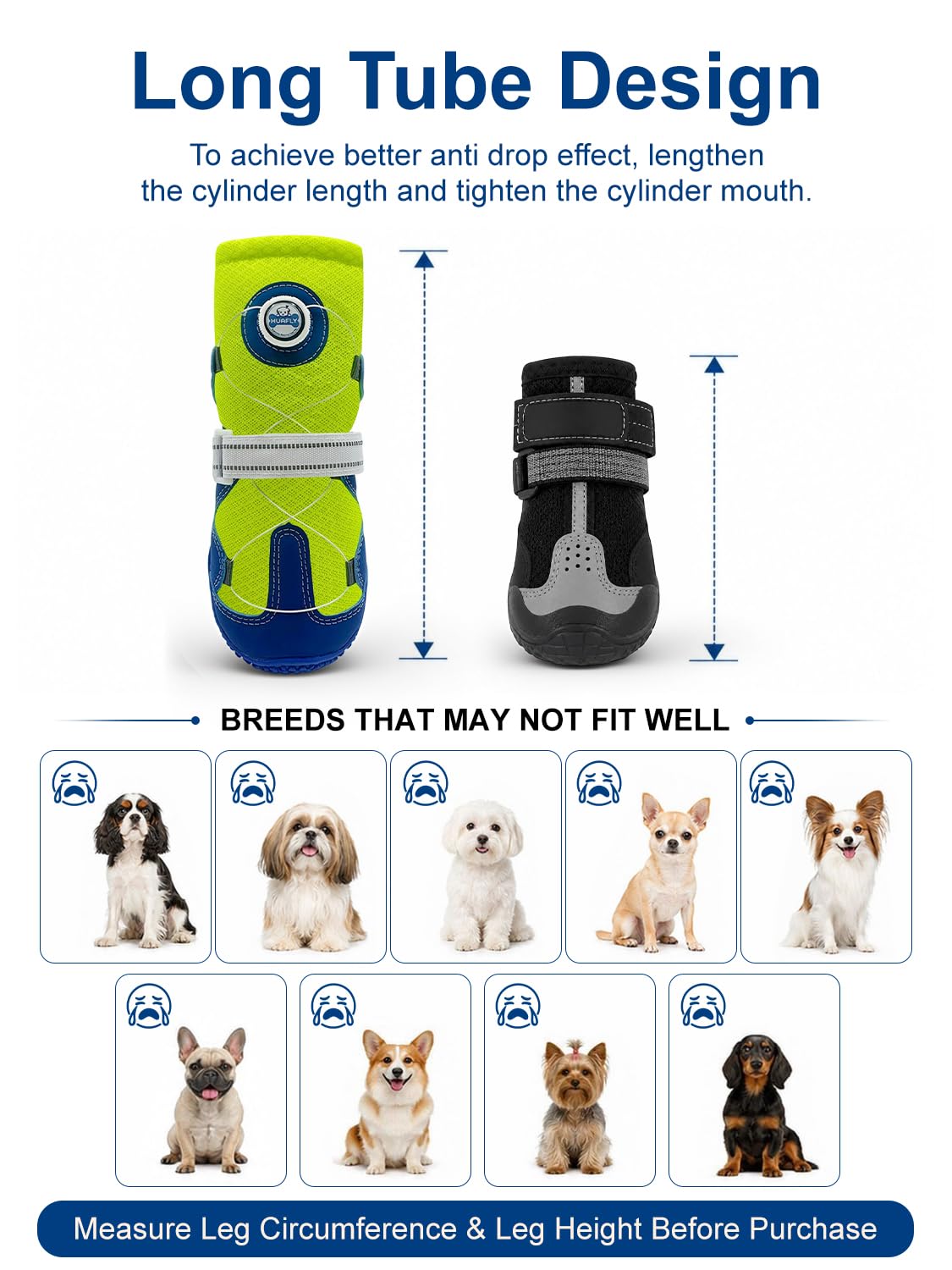 Dog Shoes Tension Knob (BLUE / 6# (Insole Width 2.8″)for 59~78lbs)