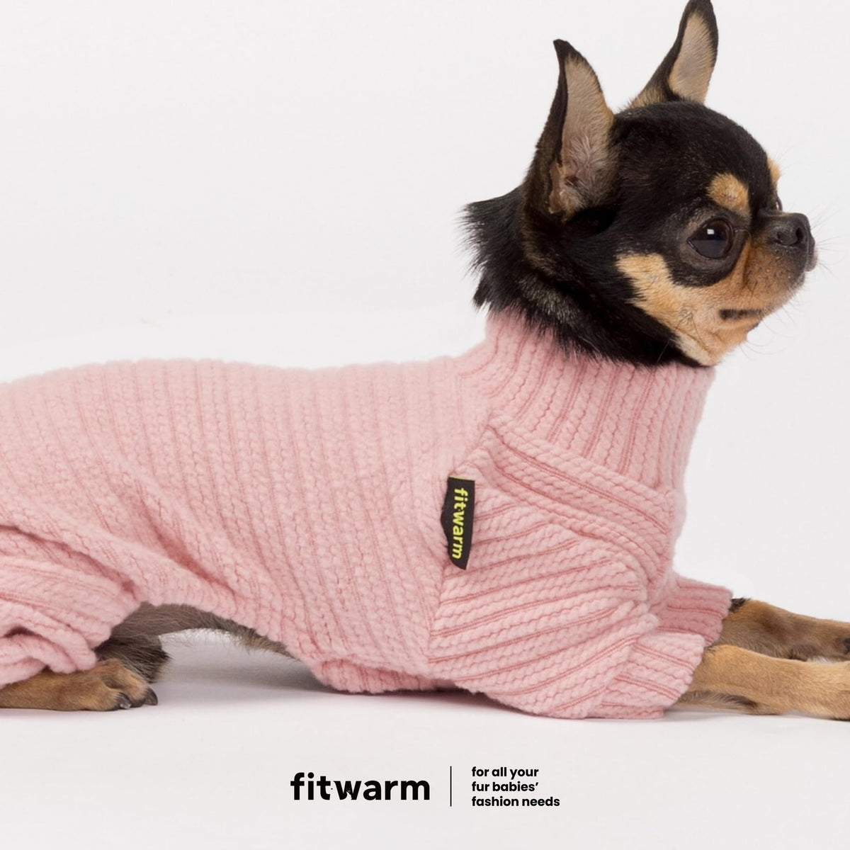 Turtleneck Knitted Dog Sweater Puppy Pajamas Thermal Doggie Winter Clothes Knitwear Pet Coats Cat Apparel Pink XXL (XX-Large / Light Pink)