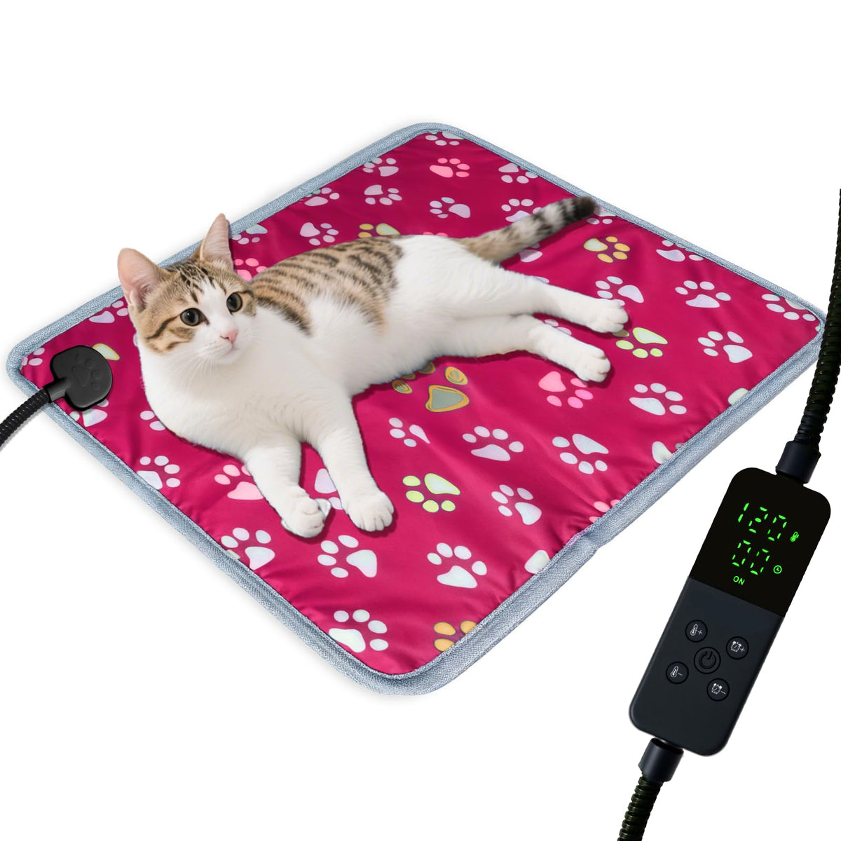 Pet Heating Pad for Cats & Dogs (18 X 18in / Pink)