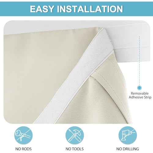 Classroom Door Window Cover Lockdown Shades Blackout (Light Beige / 12"W x 30"L (Pack of 1))