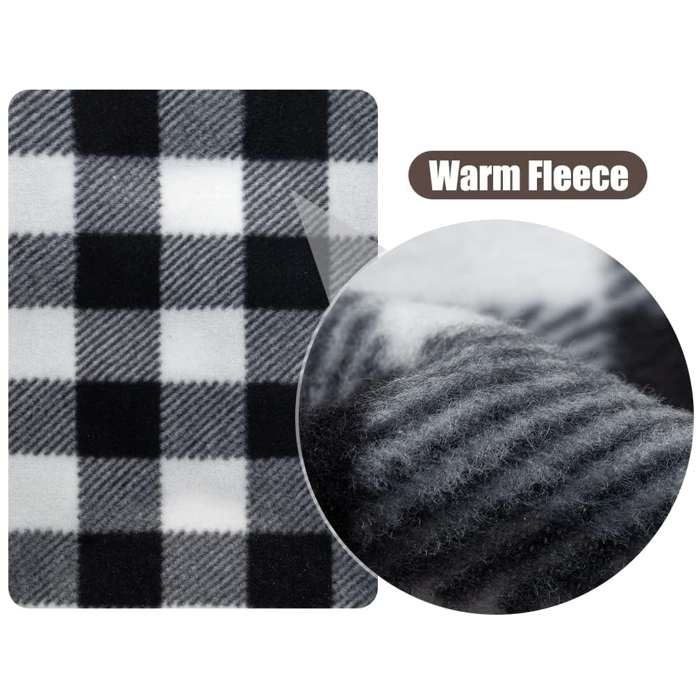 Cat Sweater Warm Fleece Pet Clothes for Cats Only (Black / Small)