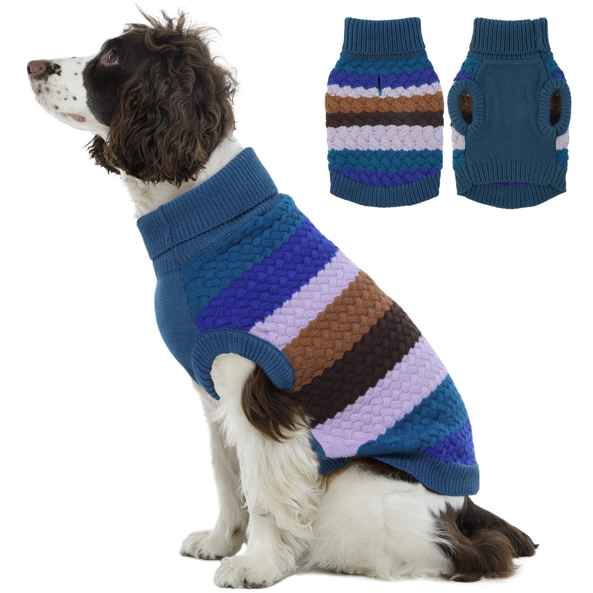 Large Dog Sweater (X-Large (Chest: 21.3''; Weight: 16 - 23LB) / Blue)