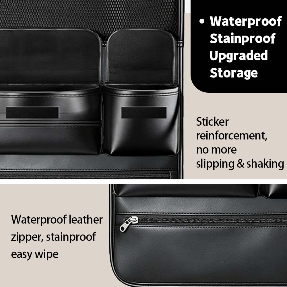2 Pack Backseat Car Organizer with Foldable Anti