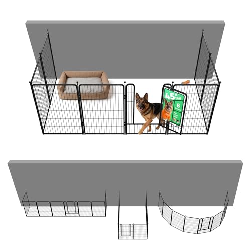 Rollick Dog Playpen with Fence (Black / 45"H)