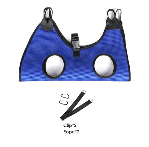 Dog Grooming Hammock (M / Blue(No Nail Trimming Kit))