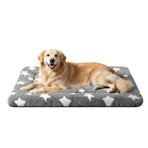 Dog Bed Mat Soft & Comfortable Dog Kennel Pad for Crate (XL(42"*28"*1.5") / Gray-1pc)