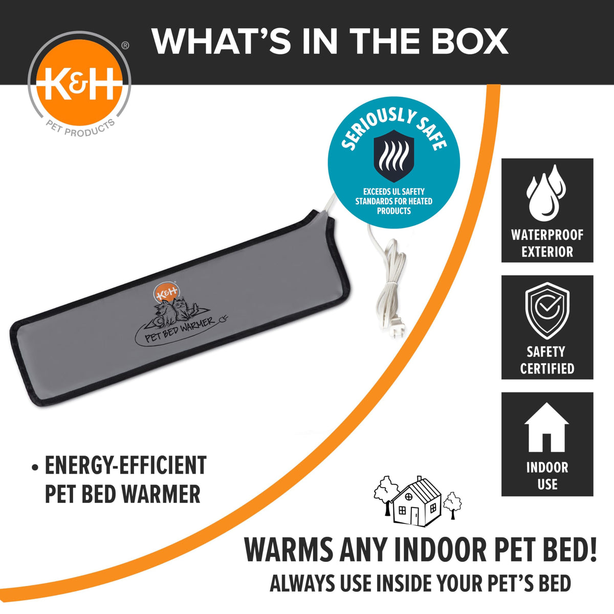 K&H Pet Bed Warmer (Gray / Medium)