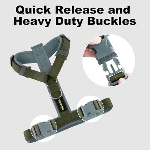 No Pull Dog Harness (M / Ranger Green)