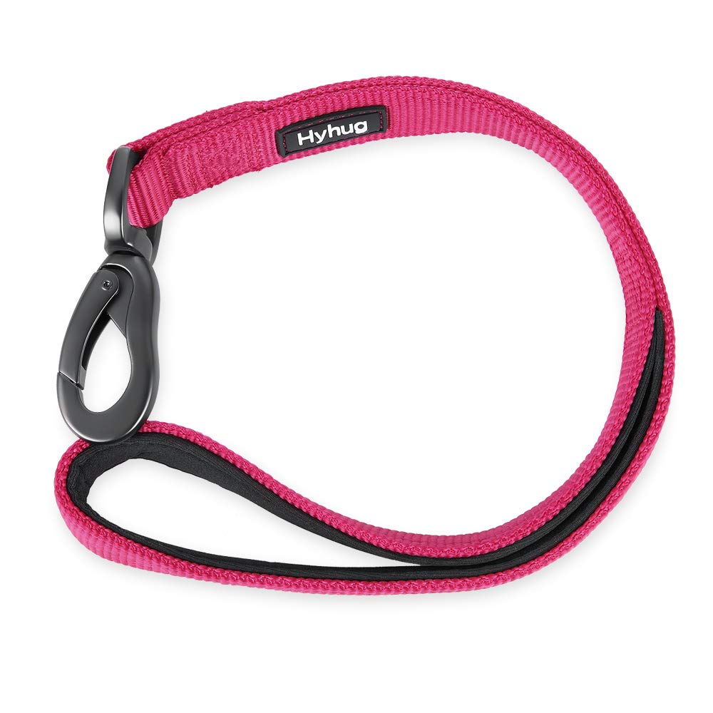 Short Dog Leash 18" (Rose Red / 18 Inches)