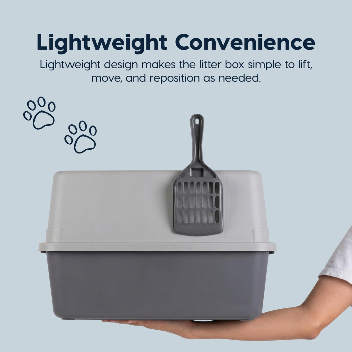 Cat Litter Box Small (Small / Gray)