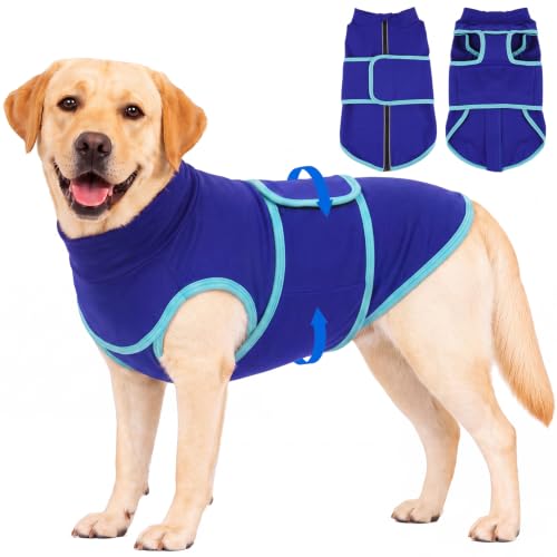 Skin Friendly Anxiety Vest Jacket for Dogs from Storms & Firework (Blue / X-Large(Chest Girth:35.0"))