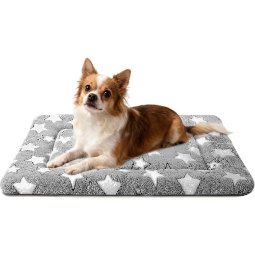 Dog Bed Mat Soft & Comfortable Dog Kennel Pad for Crate (M(30"*20"*1.5") / Gray-1pc)