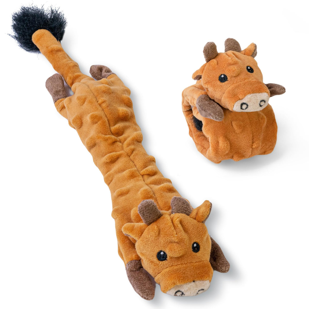 Dog Squeaky Toy (Large / Bubble Plush-Cow)