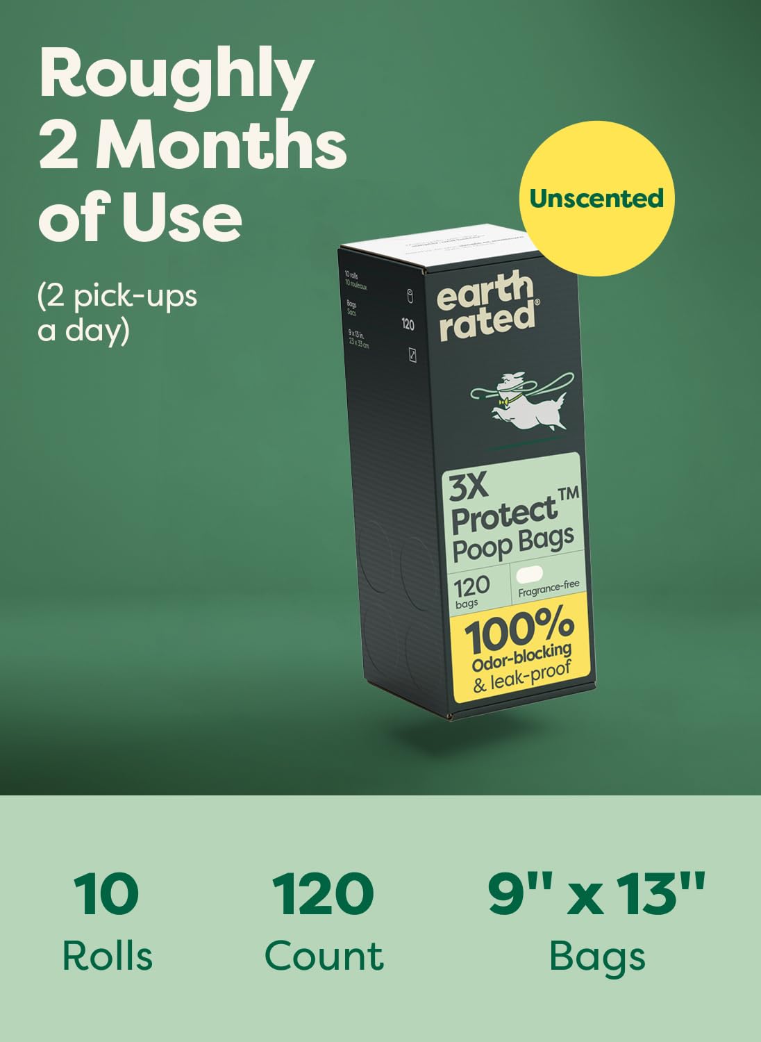 3X Protect Dog Poop Bag Rolls (1 Count (Pack of 120))