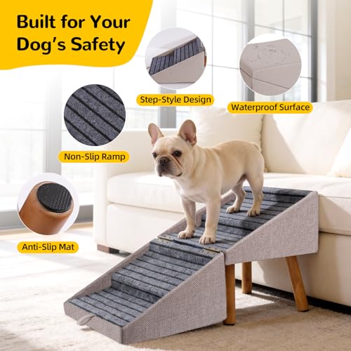 Dog ramp for Couch 2 (Light Brown / XL(17.13”H))