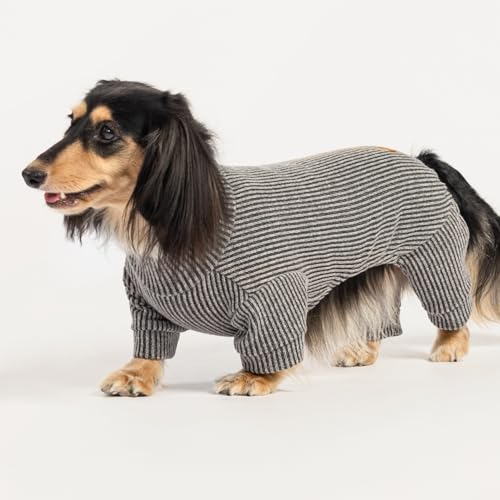 Mock Neck Knitted Dog Pajamas (XX-Large / Grey)