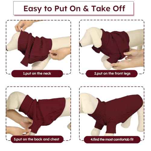 XL Dog Sweater (X-Large / Burgundy)