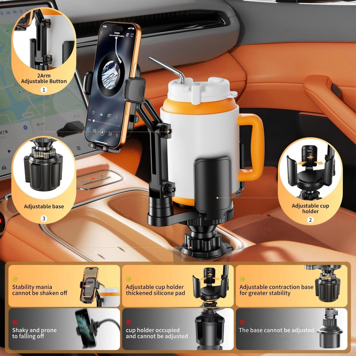 Phone Holders for Your Car (Black)